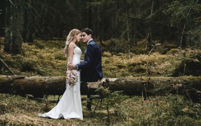Sesja ślubna w lesie